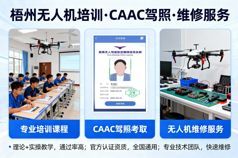 梧州CAAC无人机培训：翱翔百年商埠，用科技赋能东融枢纽新发展